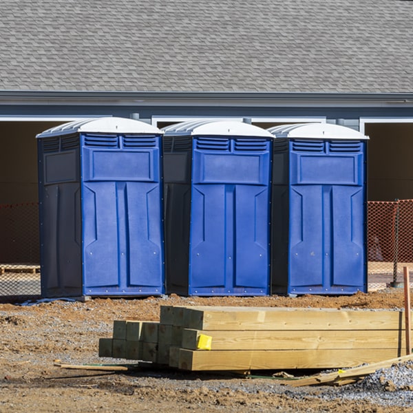 is there a specific order in which to place multiple porta potties in Eagle Bay New York